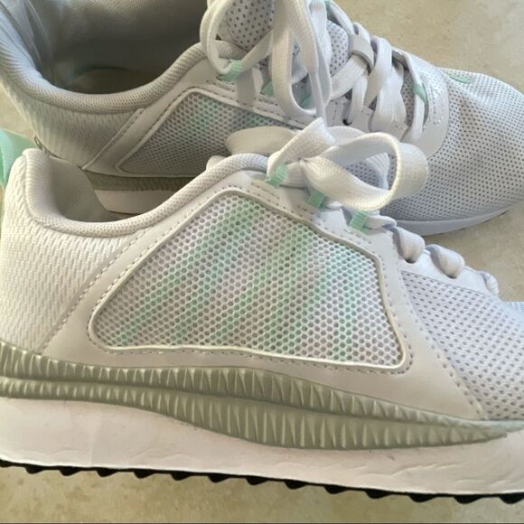 Women’s Puma Pacer Net shoes size 7.5 white mint - Picture 2 of 7